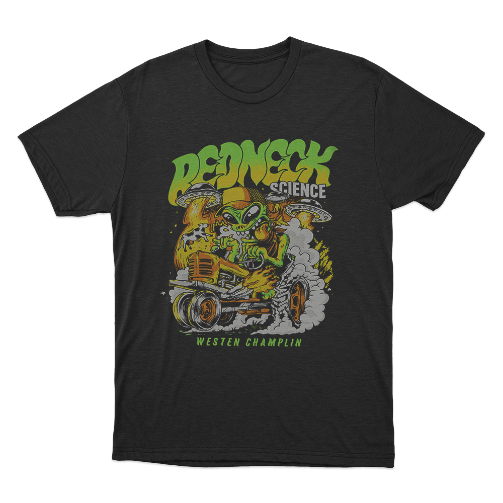 Alien Redneck Science Unisex T Shirt Black Alien Redneck Science Unisex T Shirt Black 1