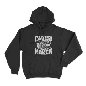 Burnout Cloud Maker Unisex Hoodie Black
