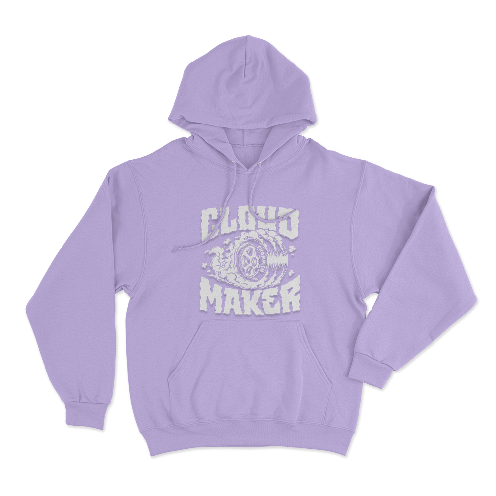 Burnout Cloud Maker Unisex Hoodie Purple Burnout Cloud Maker Unisex Hoodie Purple