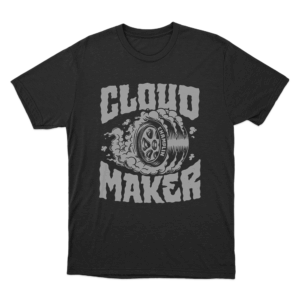Burnout Cloud Maker Unisex T Shirt Black