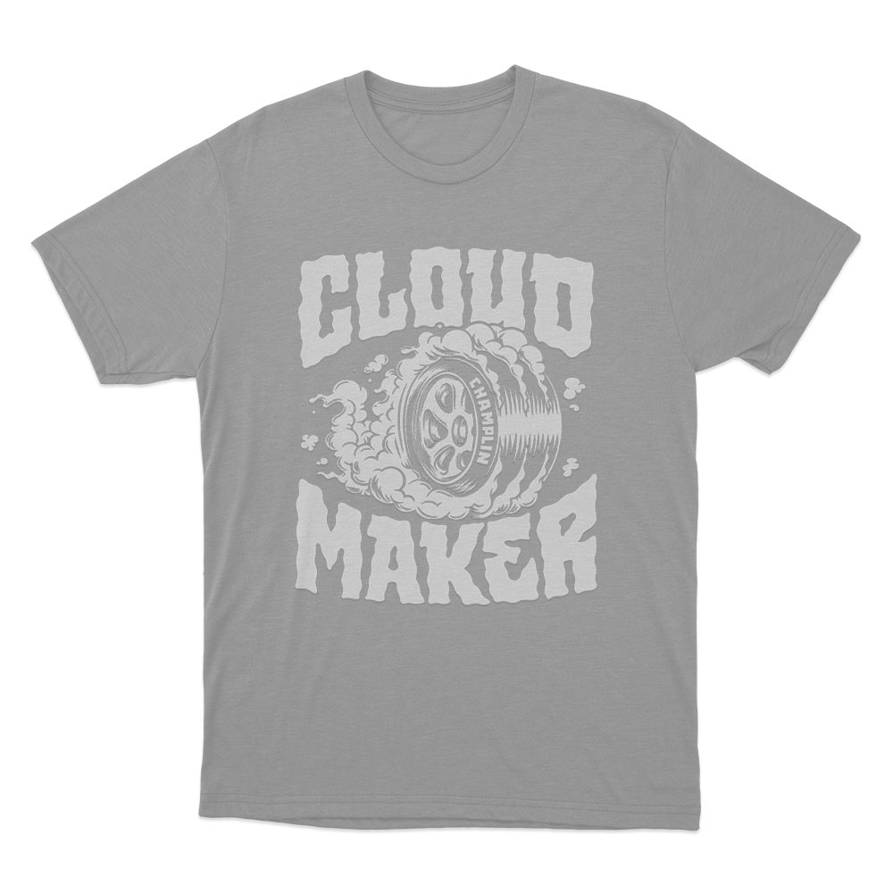 Burnout Cloud Maker Unisex T Shirt Grey Burnout Cloud Maker Unisex T Shirt Grey