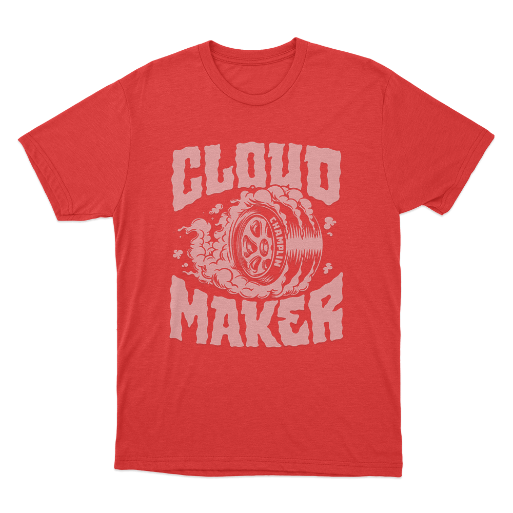 Burnout Cloud Maker Unisex T Shirt Red Burnout Cloud Maker Unisex T Shirt Red