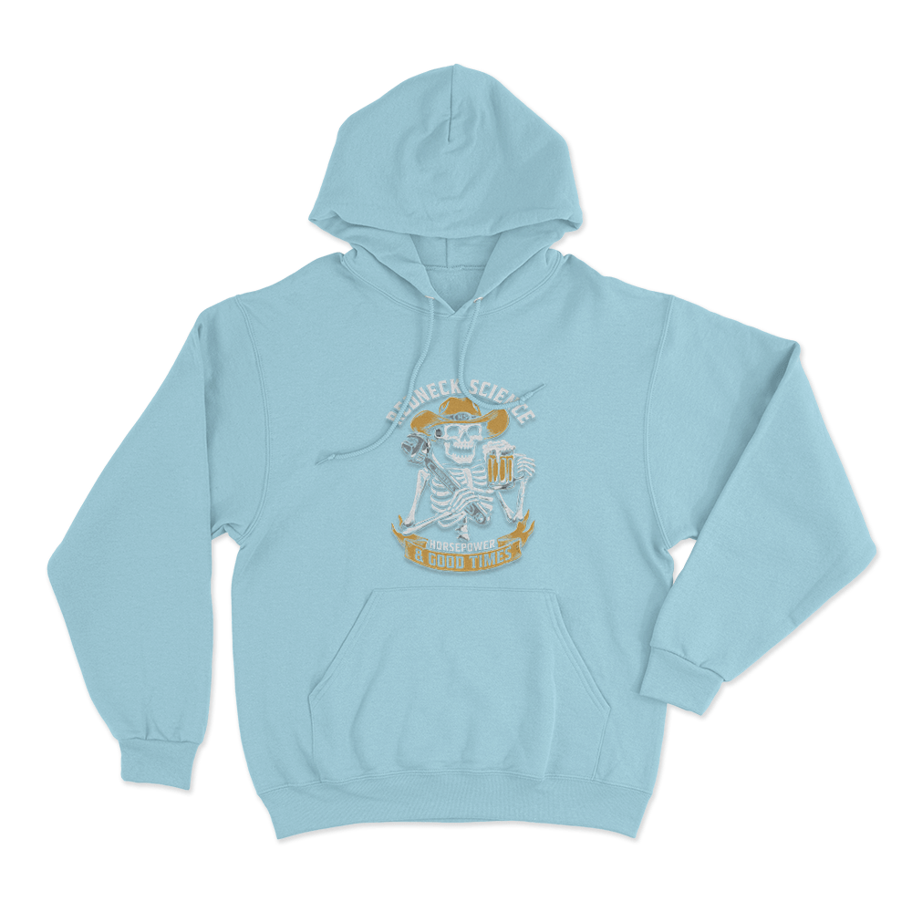 Horsepower & Good Times Unisex Hoodie Sky Blue Horsepower Good Times Unisex Hoodie Sky Blue