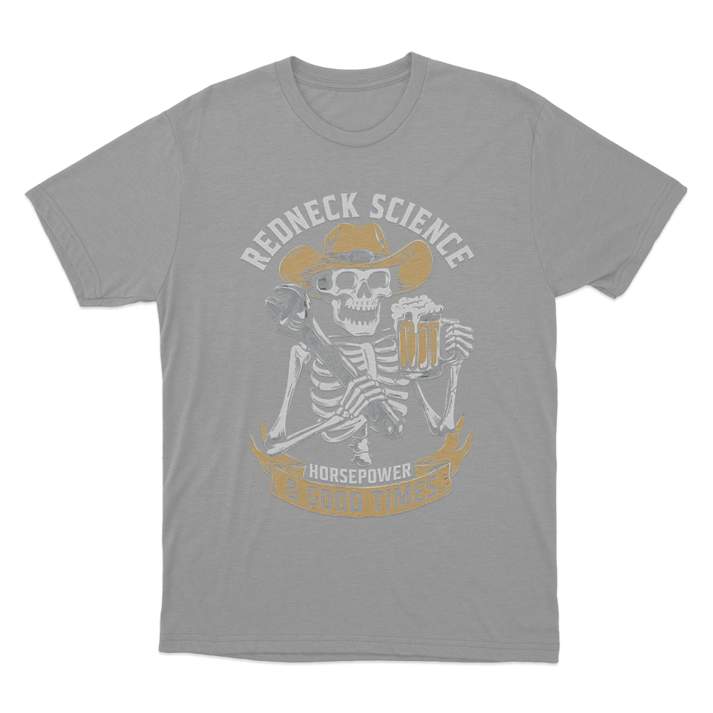 Horsepower & Good Times Unisex T Shirt Grey Horsepower Good Times Unisex T Shirt Grey